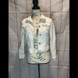 Mudd White Denim Jean Jacket